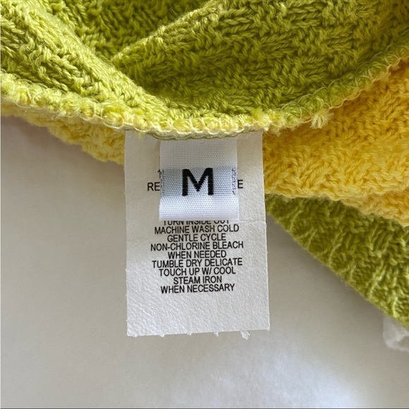 Mixed Media Quilt Long Sleeve Sweater Top M - Picture 7 of 7